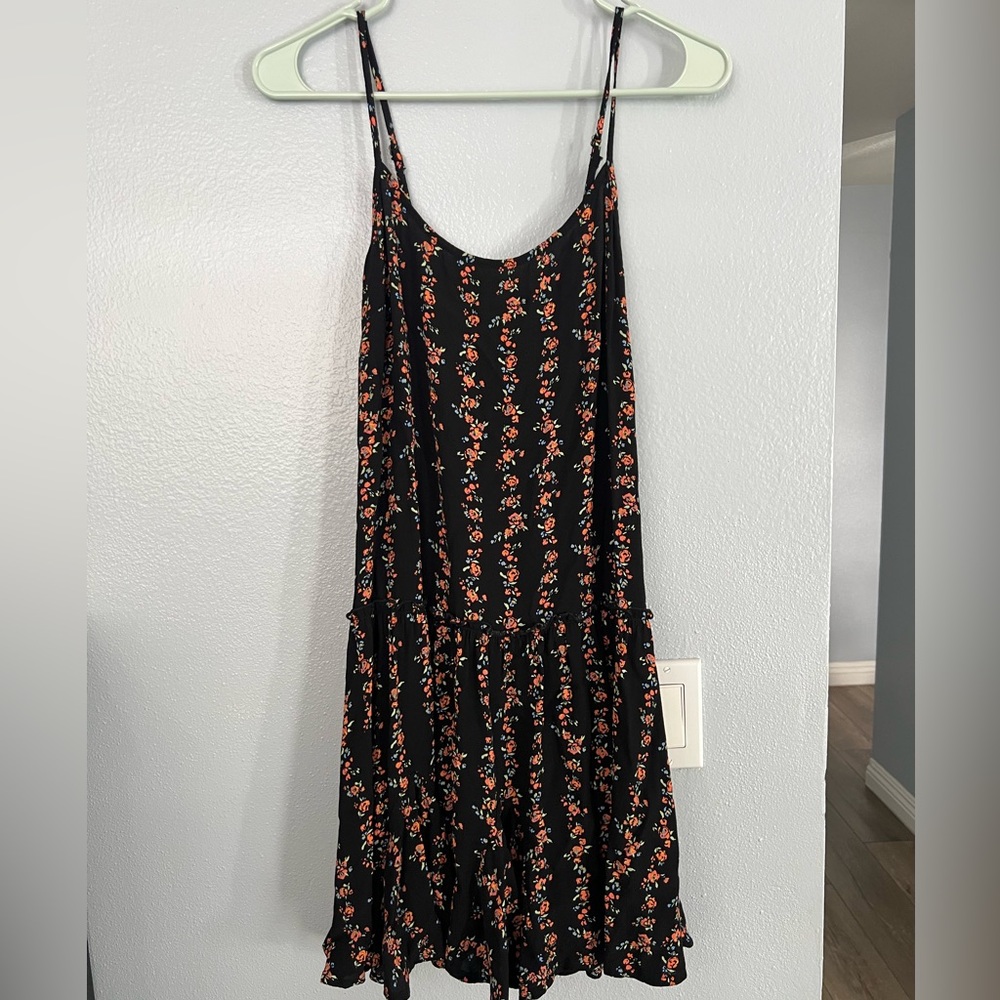 Wild Fable Black Floral Dress Size S